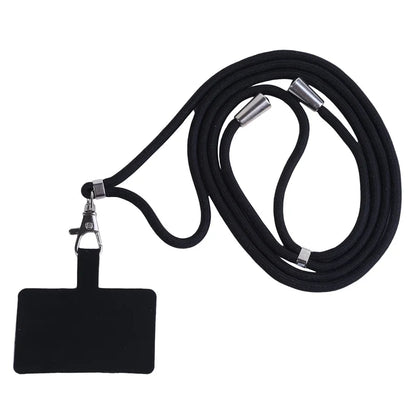 Flexible Detachable Phone Lanyard with Card Holder & Carabiner - 13 Colors, Nylon Strap Accessory