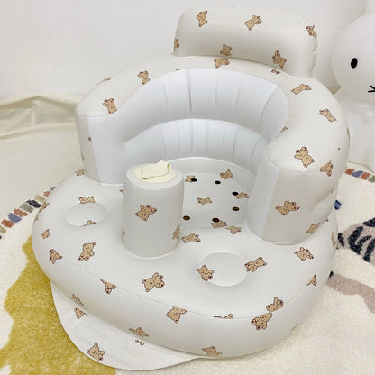 Inflatable Baby Sofa Seat Trainer Infant Sitting Aid Baby Chair Supportive Seat Summer 2025 Confidence Builder