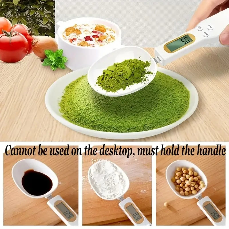 Electronic Kitchen Scale 500g 0.1g LCD Digital Spoon Scale for Food and Baking Measurement Device