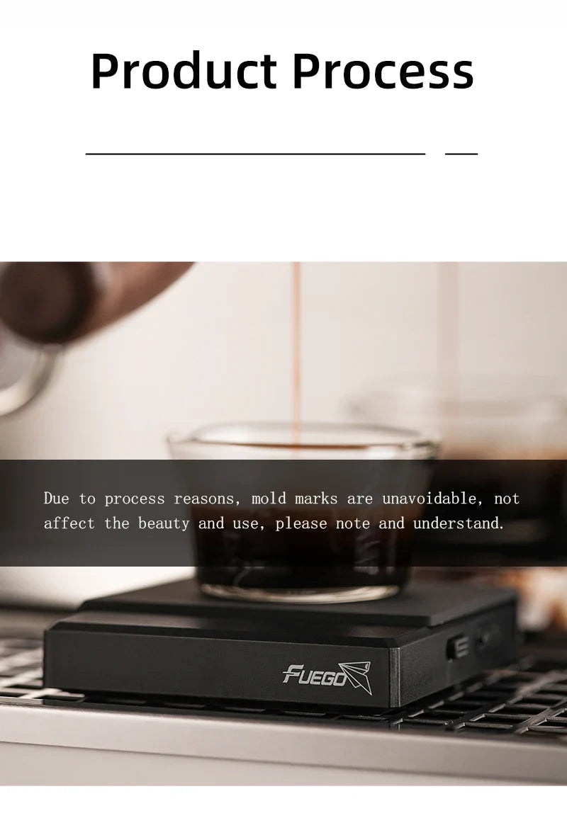 Coffee Scale Battery-Powered Digital 0.1g Accurate With Timer