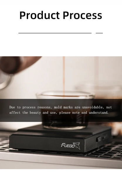 Coffee Scale Battery-Powered Digital 0.1g Accurate With Timer