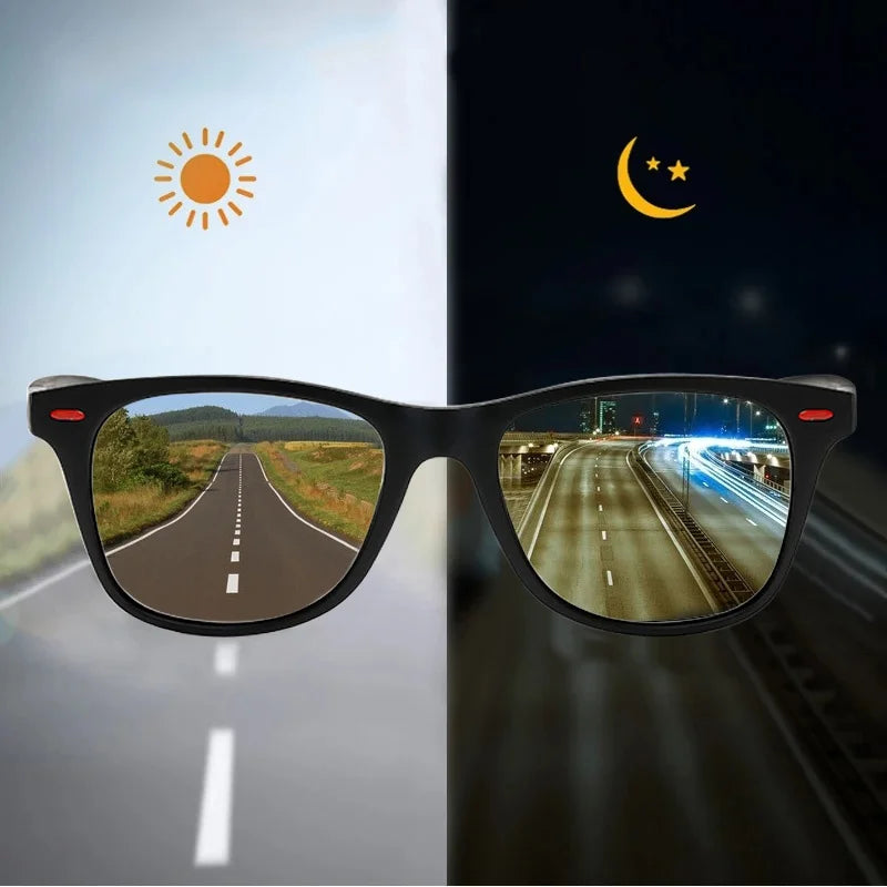Sunglasses Polarized for Men Night Vision - PC Frame Outdoor Sport Goggles