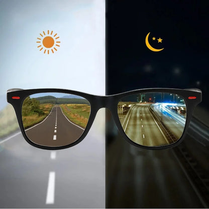 Sunglasses Polarized for Men Night Vision - PC Frame Outdoor Sport Goggles