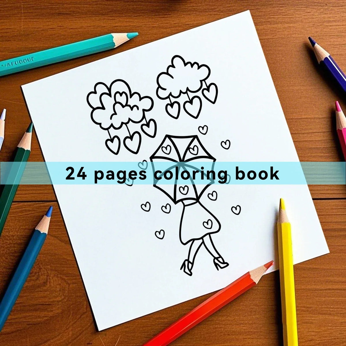 Book Coloring Adult Doodles Cozy Hearts Theme Fall 2025 Stress Relief Gift Idea