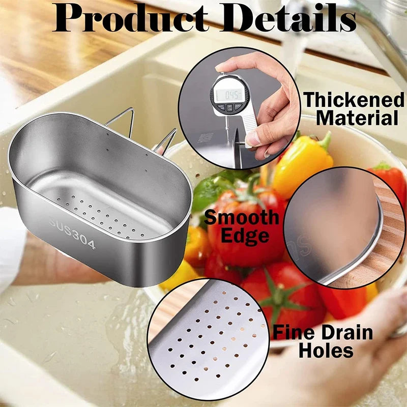 Steel Stainless Sink Strainer Basket Eco Friendly Kitchen Waste Catcher Fall 2026 For Food Debris