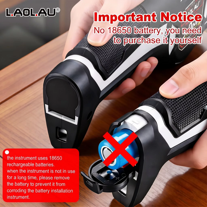 Type-C Battery-Powered Class II Laser Auto-Lock Device 2026 – LAOLAU 2-in-1 Laser Tape Measure 5M/16FT