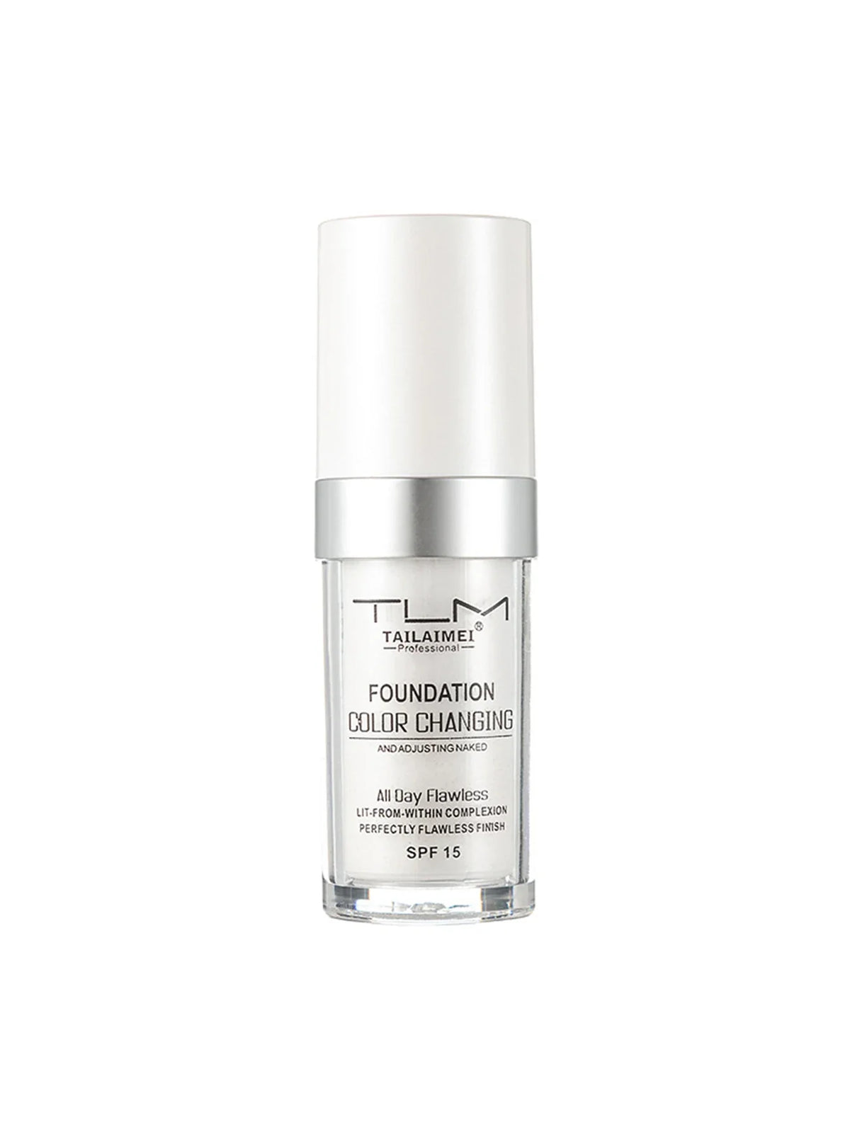 Color-Changing Liquid Foundation with SPF - Long-Lasting Water-Resistant Oil-Control Sunscreen Cream 30ml
