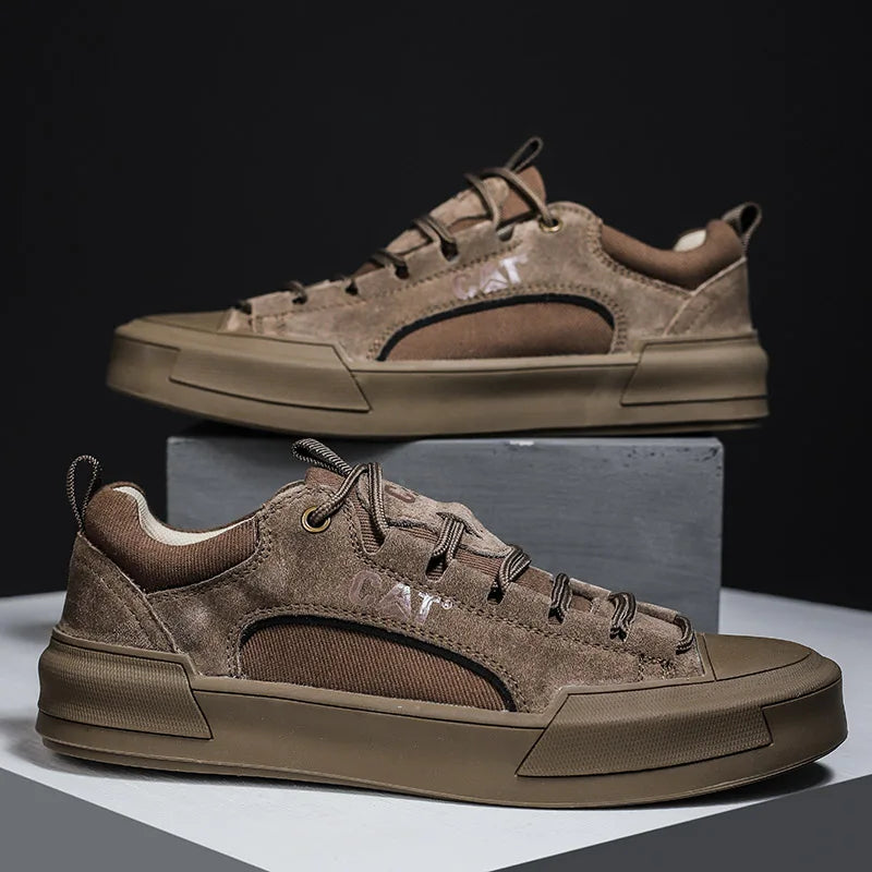 Sturdy men's outdoor sneakers - anti-slip wear-resistant fabric upper, for hiking and casual everyday