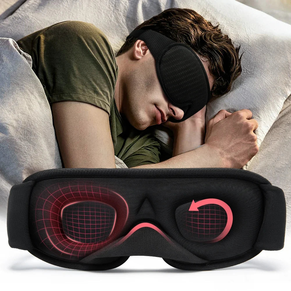 Light Blocking, Plush and Breathable Eyeshade for Travel and Night Rest – 3D Sleep Eye Mask