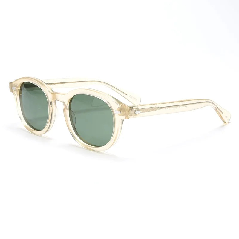 Sunglasses Polarized Vintage Round Acetate Frame Summer 2026 Driving Glare Reduction Gift Idea
