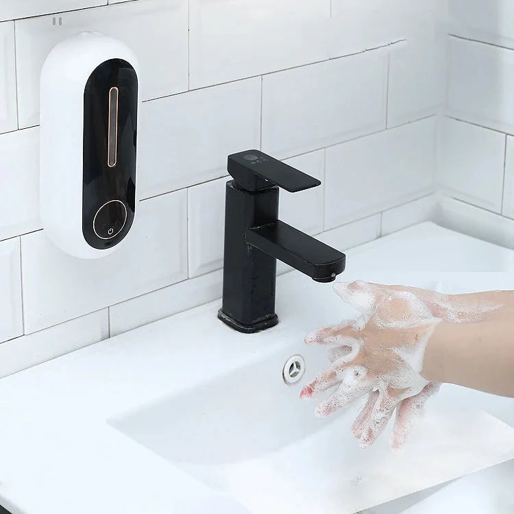 450ML Toilet Automatic Foam Soap Dispenser - Touchless Wall Mounted Hand Wash Accessories for Kitchen and Bathroom