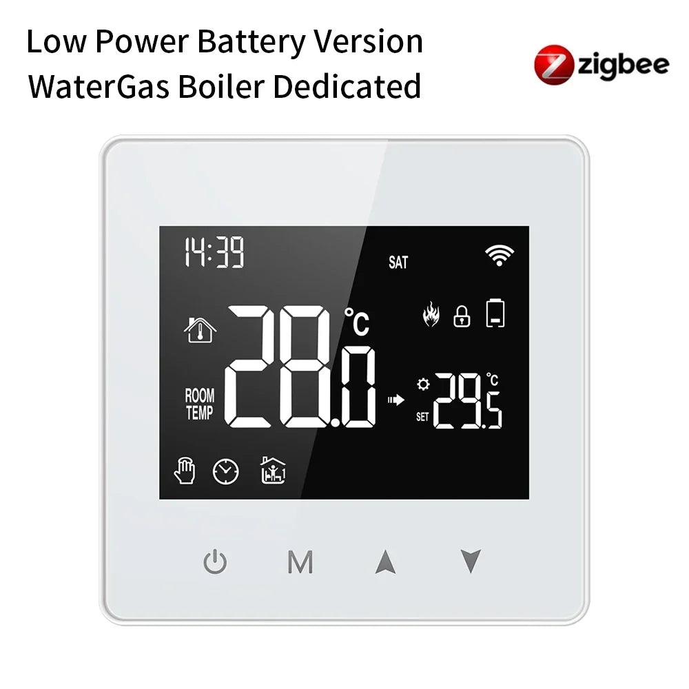 Smart Thermostat Fall 2025 - WiFi ZigBee Boiler Controller, Battery Powered, Alexa Google Household Compatible, Low Power