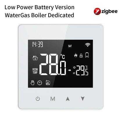 Smart Thermostat Fall 2025 - WiFi ZigBee Boiler Controller, Battery Powered, Alexa Google Household Compatible, Low Power