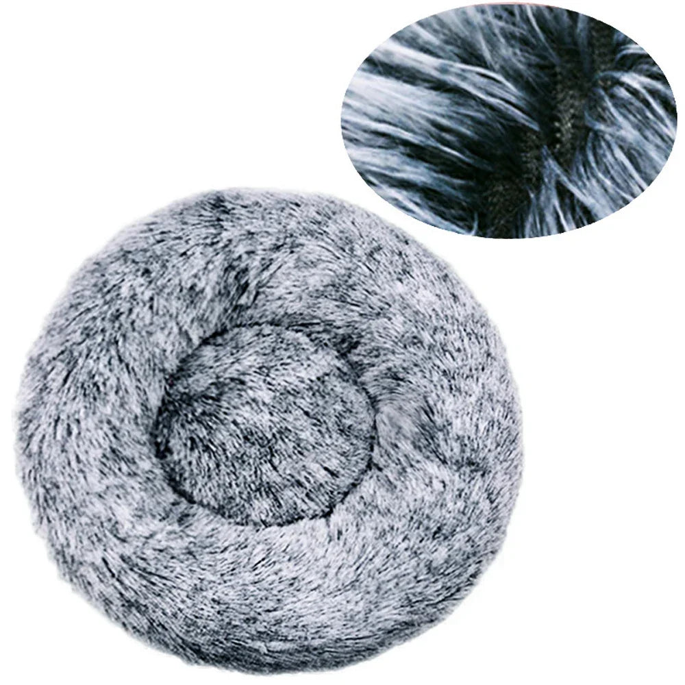 Bed Pet Round Plush Bed Winter Warm 2026 Washable Cozy Comfort For Pets