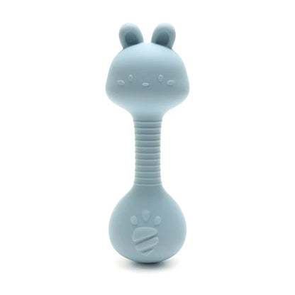 Rabbit Silicone Teether Rattle Newborn Sensory Toys