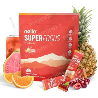 Drink Focus Mix Sugar-Free Fruit Punch Lions Mane Rhodiola NALT For Back To School 2026 Focus Boost