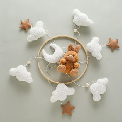 Crib Baby Mobile Wooden Nursery Newborn Sensory Toys