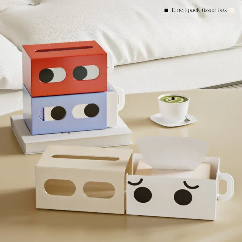 Contemporary Paper Storage Box For Table Decor, Summer 2026 Gift Idea – Tissue Box Red Organizer