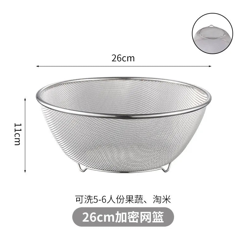 Stainless Steel Drain Basket Colander and Strainer, Spring Cleaning 2026 Eco Friendly Kitchen Device