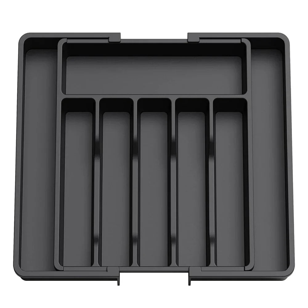 Flexible Cutlery Holder For Kitchen Drawers, Spring 2026 Trend, Space-Saving – Expandable Silverware Tray Organizer