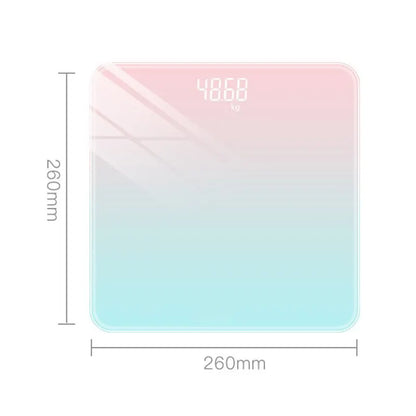 Body Digital Scale Gradient Glass 26 x 26 cm Bathroom Weight Scale Fall 2025 Accurate LED Display
