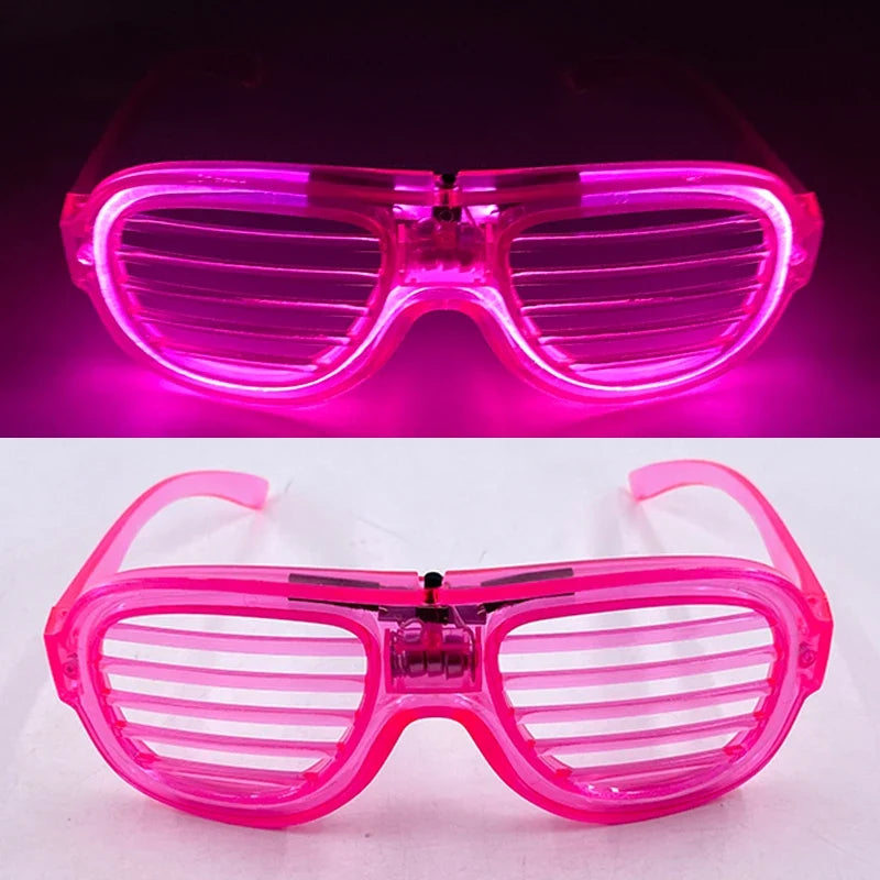 Shape Heart Glow LED Glasses -  Party Glasses for Kids and Adults, 5 Colors Neon Supplies