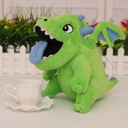 Plush Dragon Trio Stuffed Animals Kit Rolling Log Toy