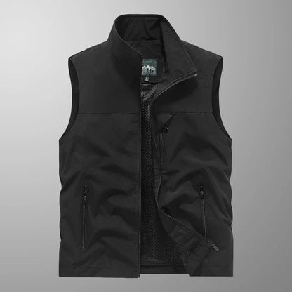 Water-Resistant Multi-Use Mens Vest - Sleeveless Polyester
