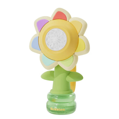 Machine Bubble Sunflower Bubble Maker Toy Kids Summer 2025 One Key Automatic Light Dancing Gift