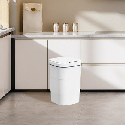 Touchless Sensor Trash Can Battery Powered Hygienic Household