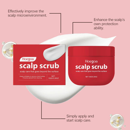 Scrub Scalp Exfoliating Shampoo Anti-Dandruff Deep Cleansing Nourishing All Hair Types