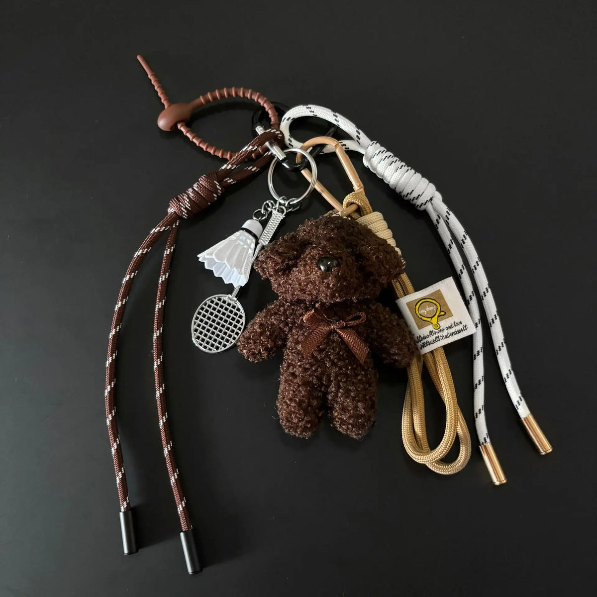 Baseball Plush Dog Key Chain Bag Charm Sport Cute Accessory