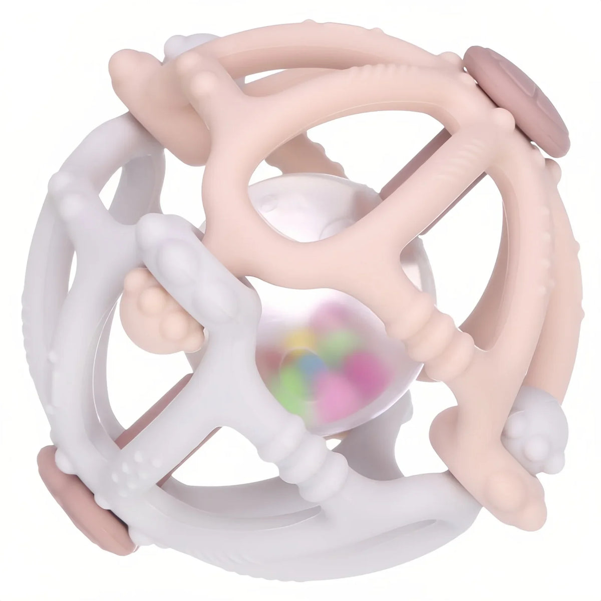 Teether Silicone Rattle Orb Montessori Newborn Sensory Toys