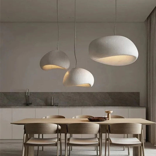 Japandi Pendant Ceiling Lamps Scandinavian Wabi Sabi LED Dining Room