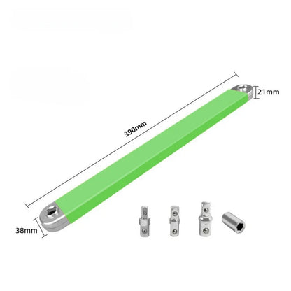Two-Way Impact Socket Ratchet Vehicle Hand Device 2026 – Travel-Friendly Offset Extension Wrench 4-Adapter Kit
