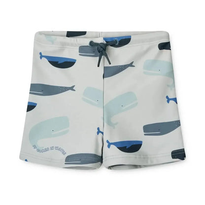 Rash Guard & Hat, Nylon, Cartoon Seagull Star Print, Beach Holidays – Fast-dry Kids’ Swimwear Kit
