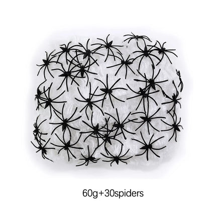Spider Halloween Web with Spiders - Haunted House Outdoor/Indoor Decor