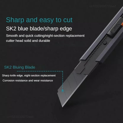 Travel-Friendly Utility Knife with Safety Lock - 0.79inch Carbon Steel Blade, Household Tools for DIY Crafts