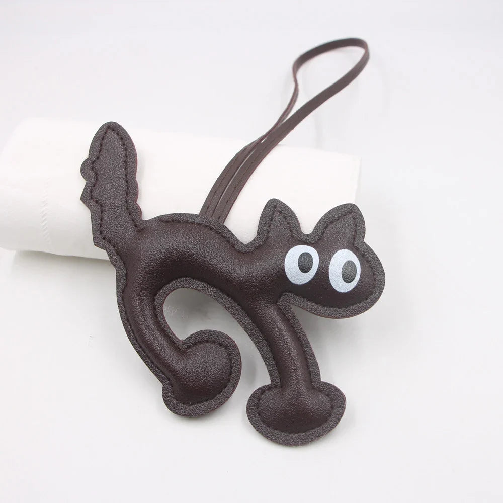 Keychain Bear PU Leather Mini Bag Charm Cute Gift Accessory