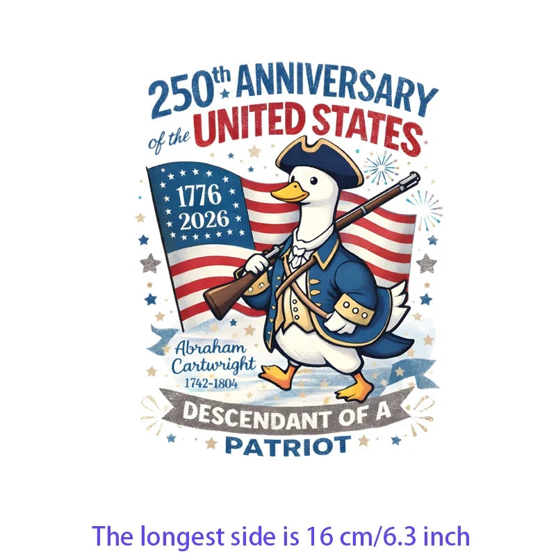 Iron2026 Edition On Patches USA Flag Bald Eagle Heat Transfer Kit Patriotic 4th Of July DIY Clothing Decor