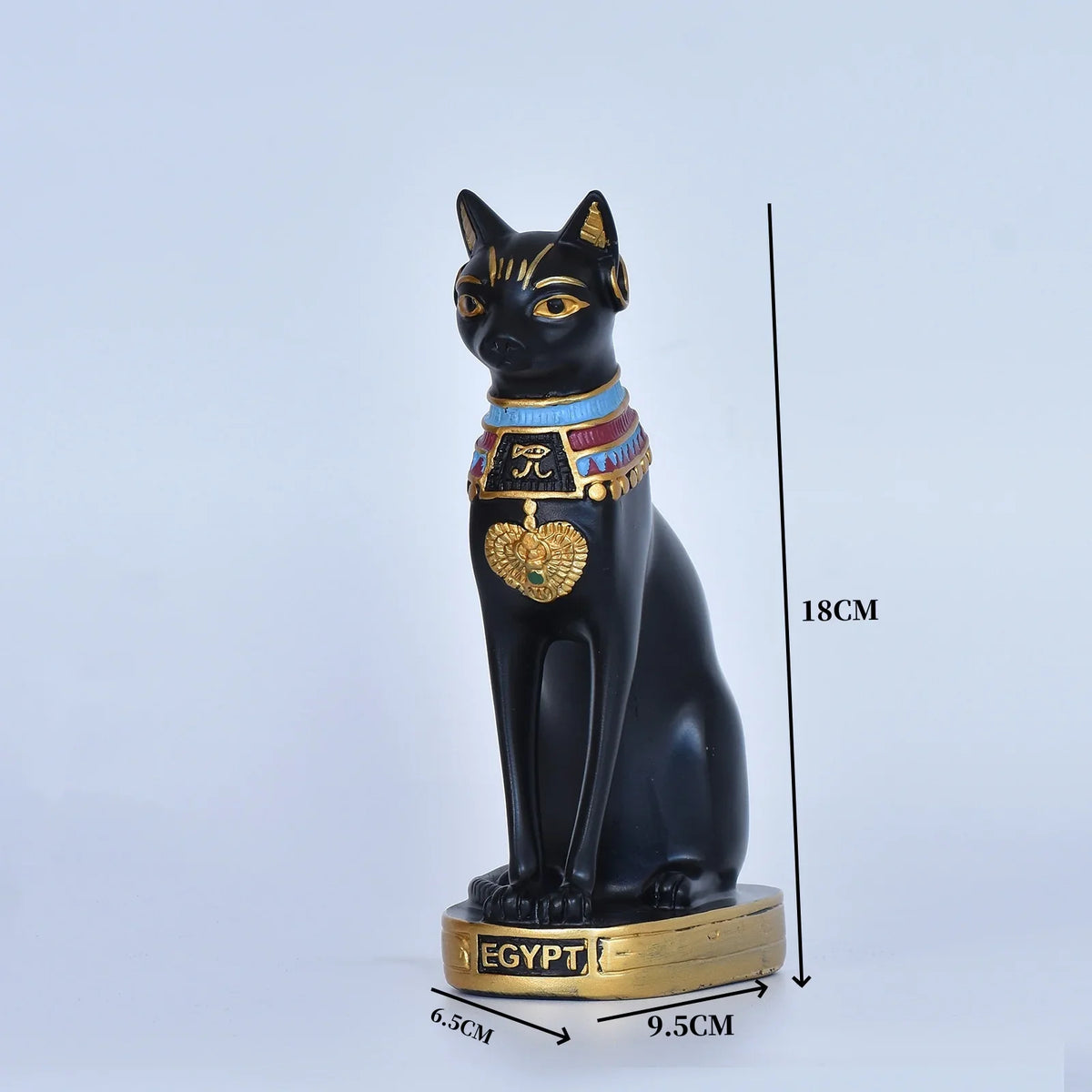 Cat Statue Mini Egyptian Cat Goddess Resin Decor For Household And Garden Retro Gift Idea