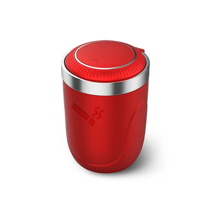 Car Ashtray One-Click Opening with LED Light - Splash Proof Alloy Liner, Vehicle Interior Accessory Fall 2026 Gift