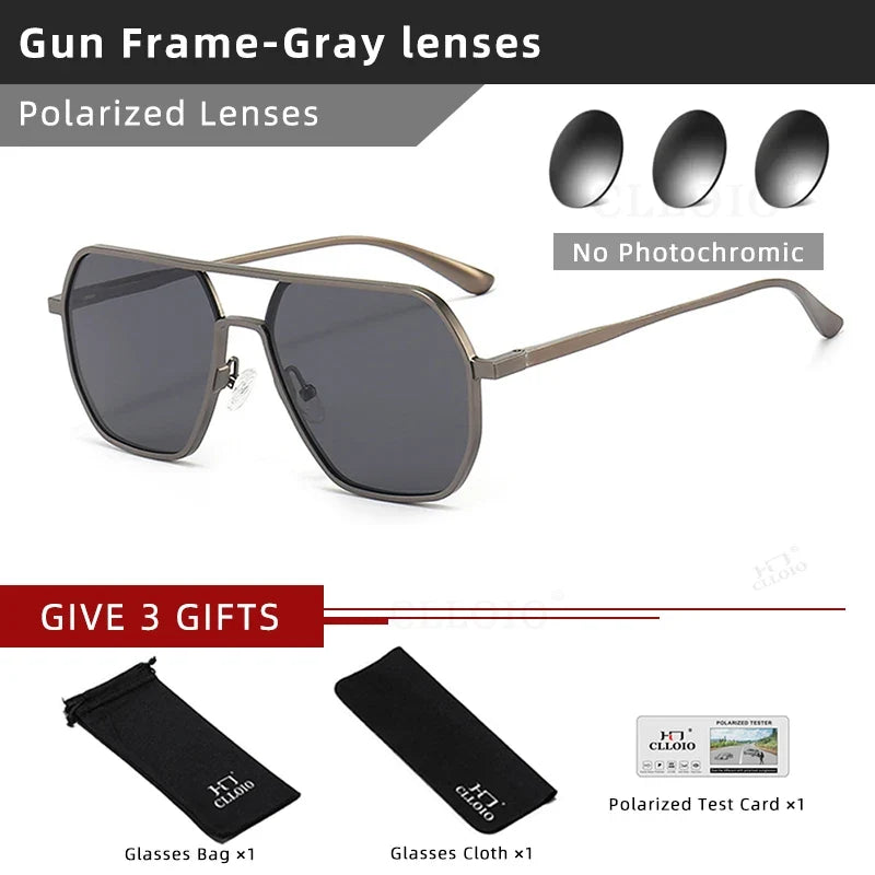 Sunglasses Photochromic Anti Glare Day Night Vision Polarized UV400 Unisex Square Frame Summer 2026 Trend