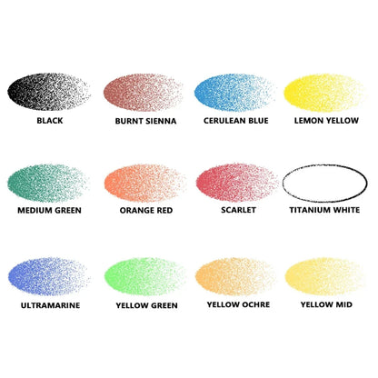 Acrylic Paint Kit 12 Colors 30ml Water Based Airbrush Ready for Models Shoes Wood Fabric Leather TikTok Viral 2026 Gift
