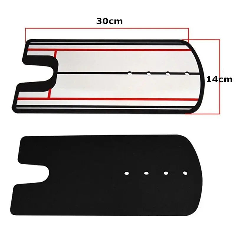 Golf Putting Practice Mirror - Alignment Aid for Training, Light 140x300mm Golf Putter Device