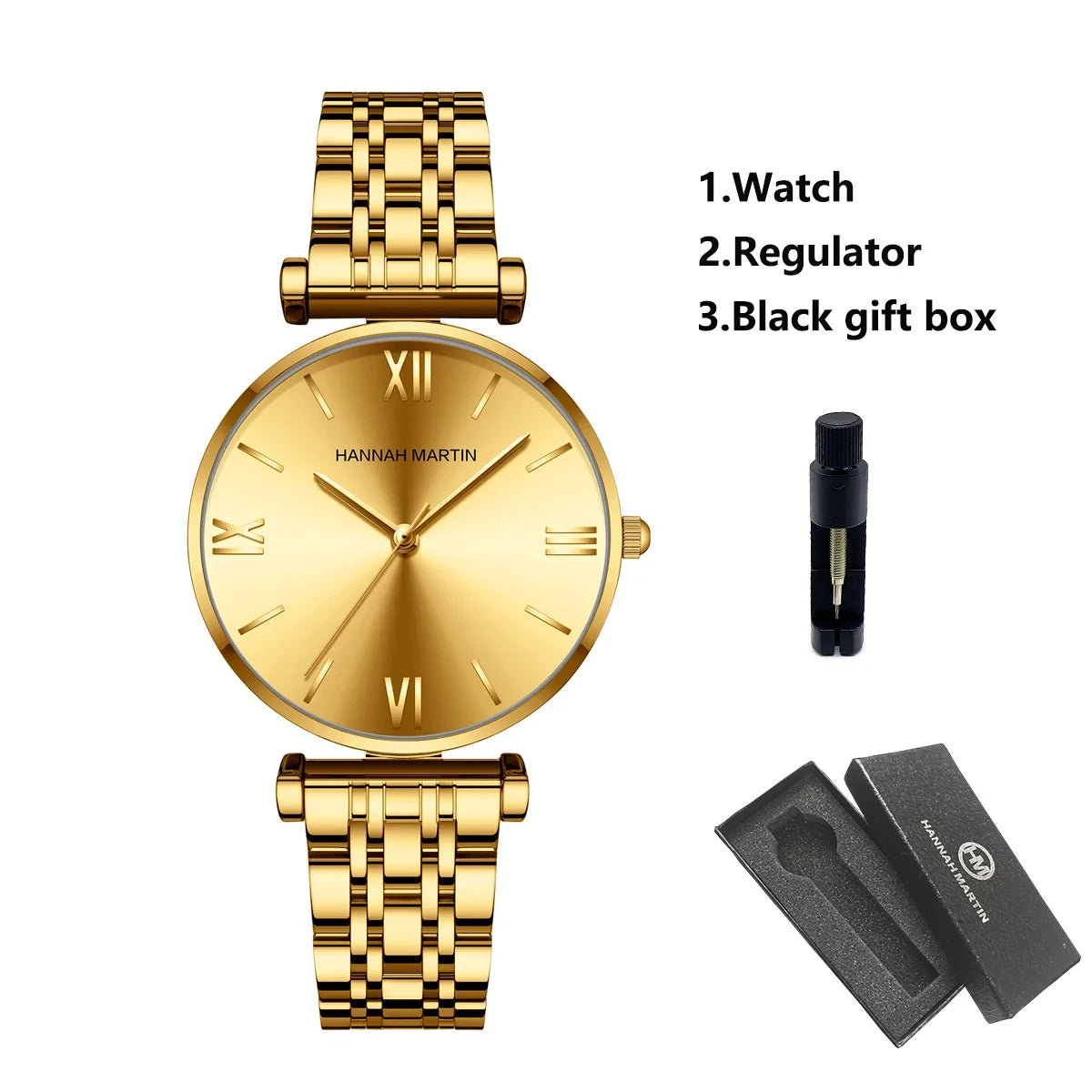 women's Timeless rose gold quartz wristwatch - stainless steel water-resistant minimalist round dial