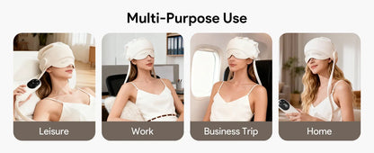 Stress Relief Sleep Aid 2026 – Graphene Heated Head Massager Air Pressure & Eye Compress