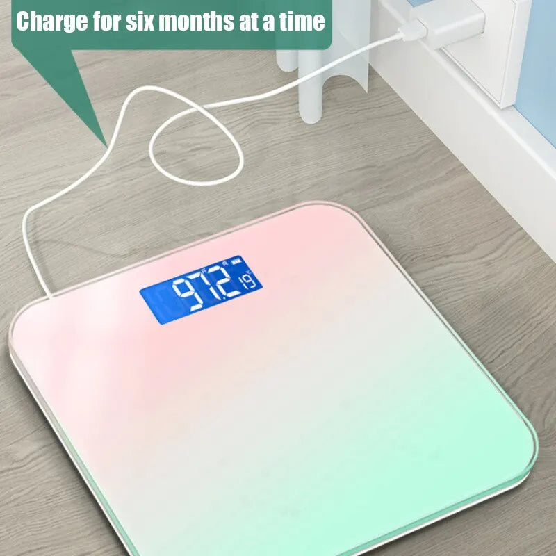 Body Digital Scale Gradient Glass 26 x 26 cm Bathroom Weight Scale Fall 2025 Accurate LED Display