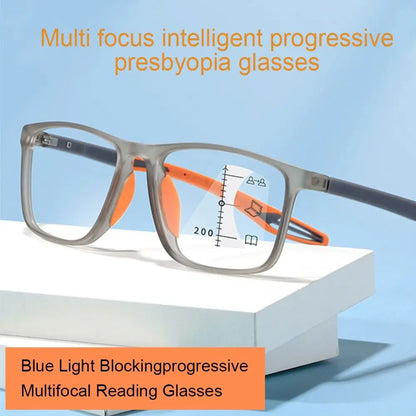 Anti-Blue2026 Edition Light Reading Glasses - Progressive Multifocal Eyewear, Ultra Light Frame, Back To School