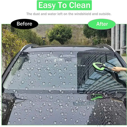 Car Window Cleaner Kit Glass Cleaning Device Microfiber Telescopic Handle Spring 2026 Streak Free Glass